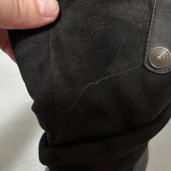 Dream Pairs Women's Black Chunky Heal Mid calf Boot US8.5 - Picture 8 of 11